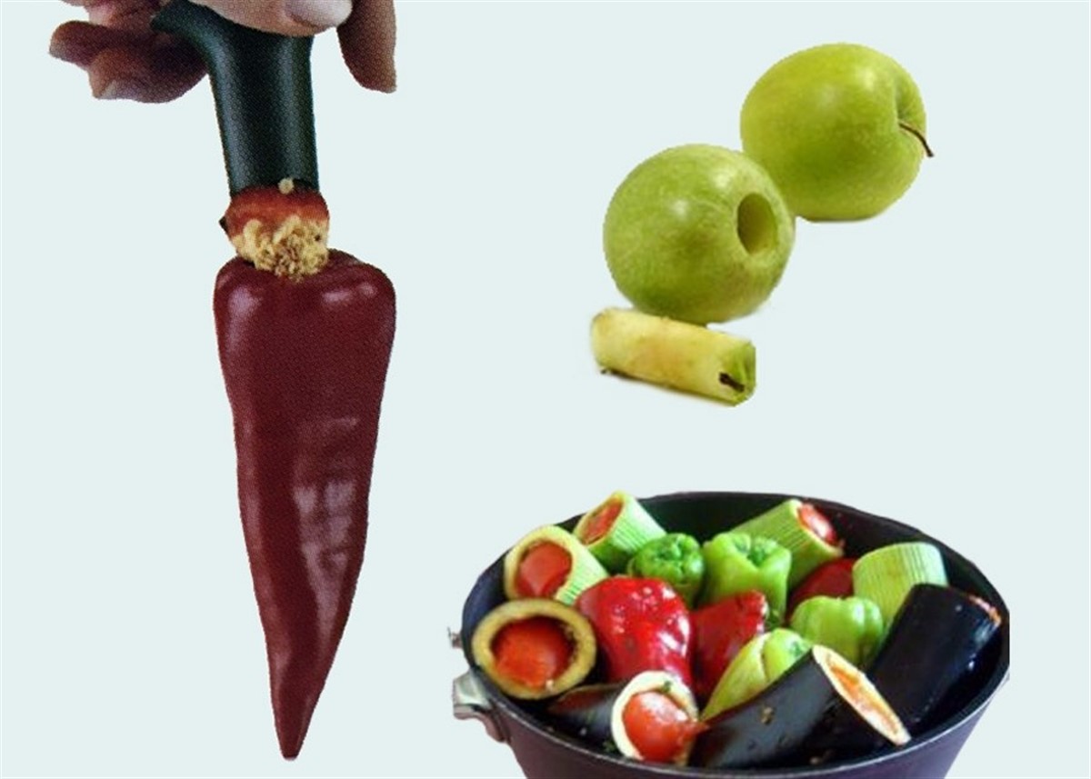 Sebze Meyve Elma Dolma Oyma Aparatı Asorti