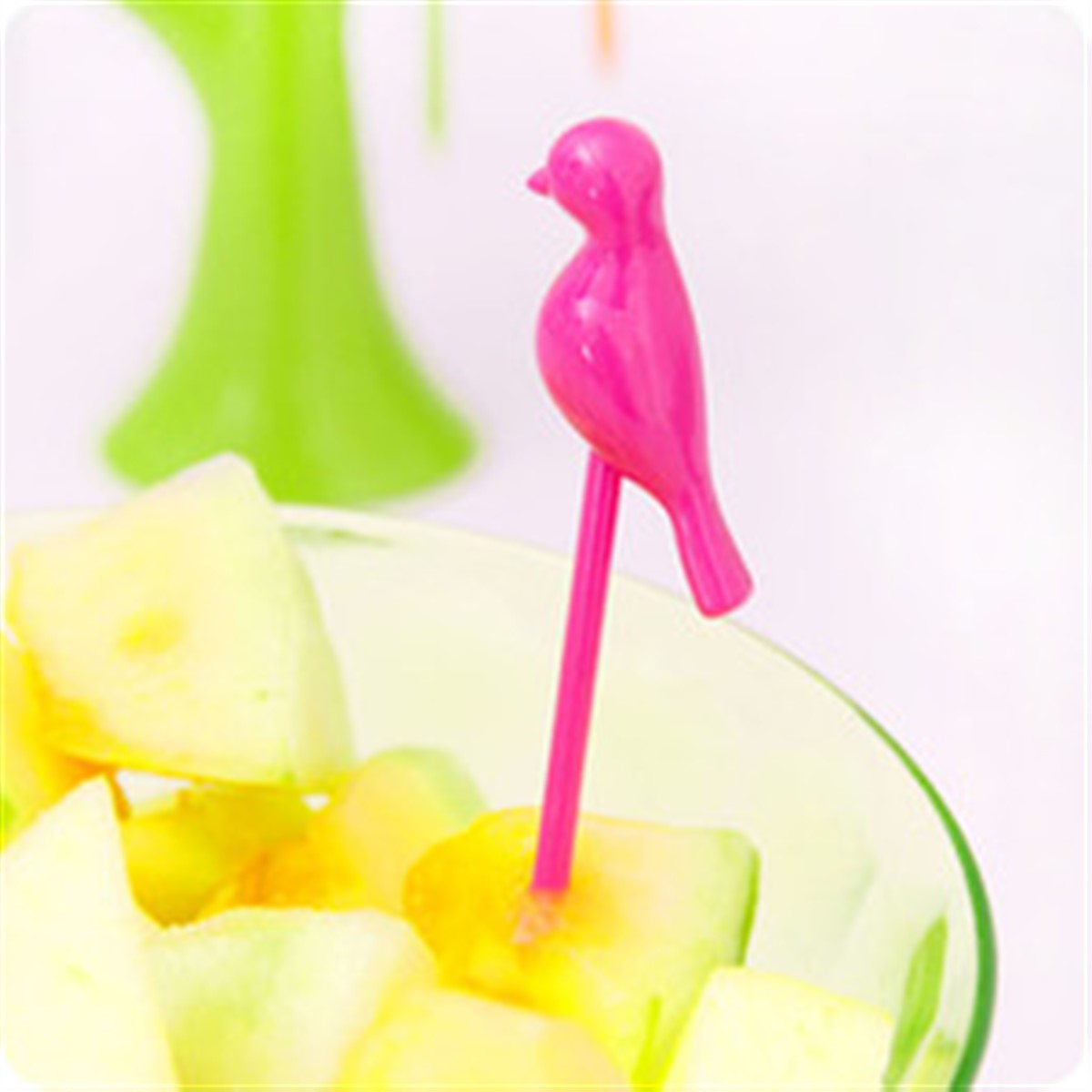 Kokteyl Kuş Kürdanlar Seti 12 Adet Asorti