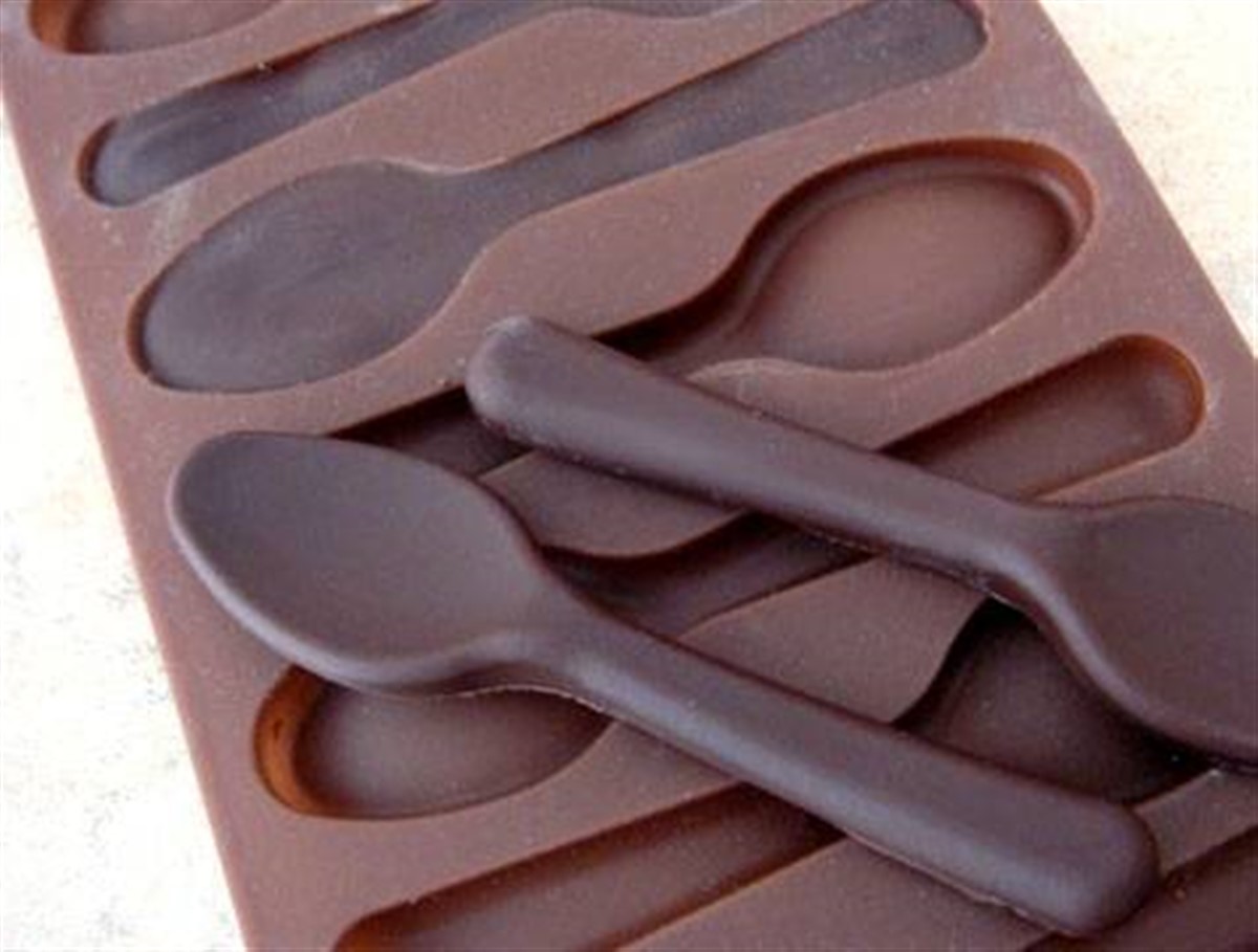 Kaşık Şeklinde Silikon Çikolata Kalıbı