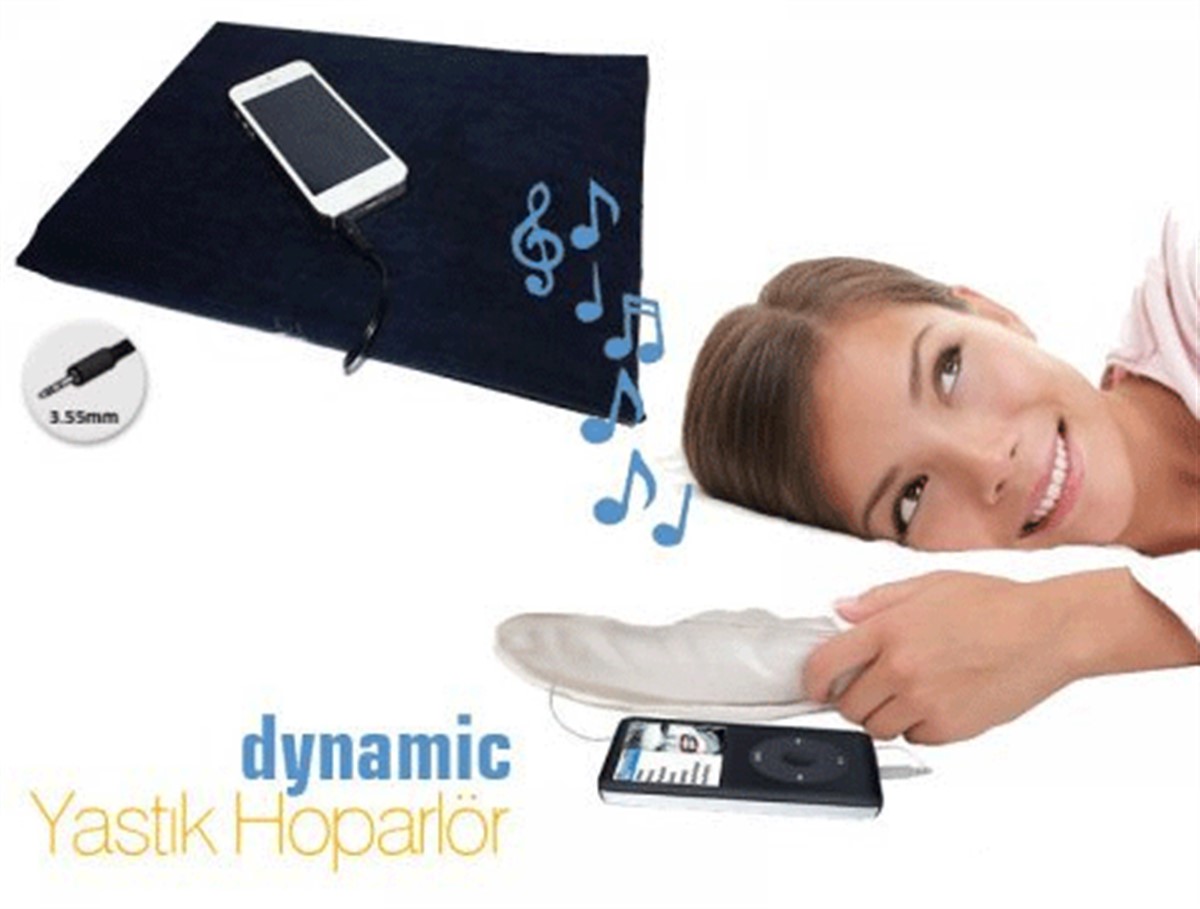 Stereo Yastık İçi Hoparlör Uyurken Tiz Müzik Dinleyin!