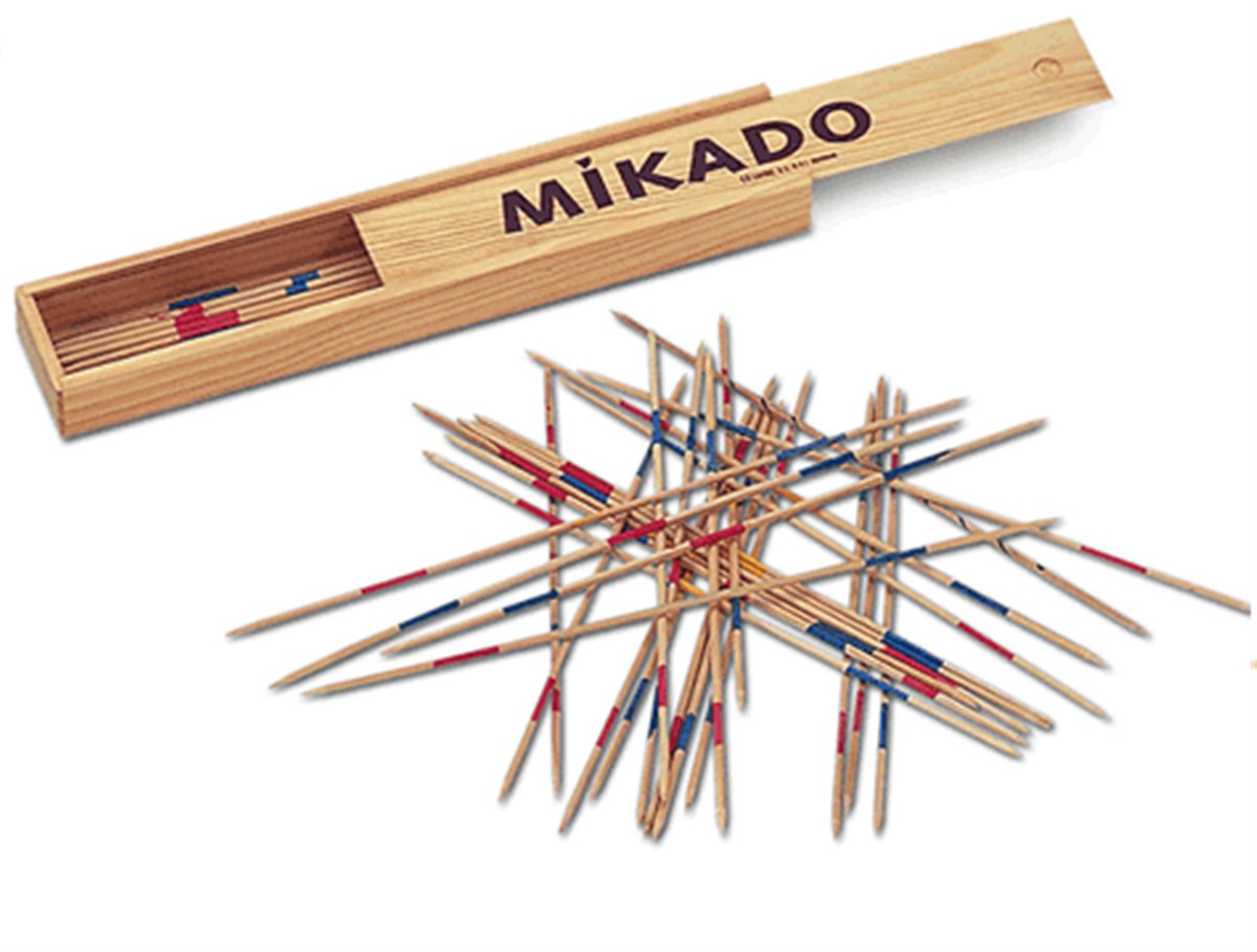 Ahşap Mikado Spiel Oyun Çubukları 19 cm