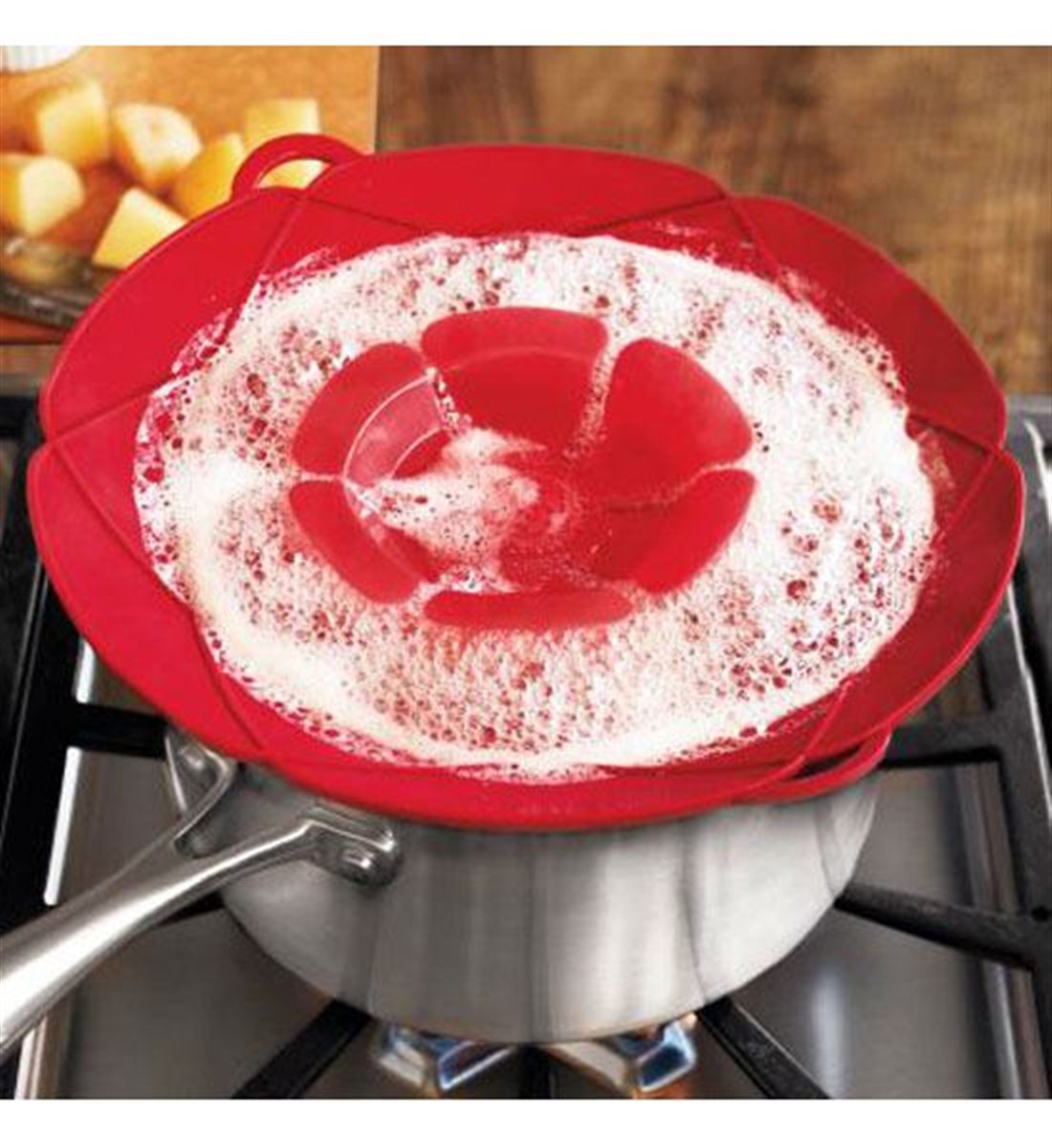 Spill Stopper Taşırmaz Silikon Tencere Kapağı