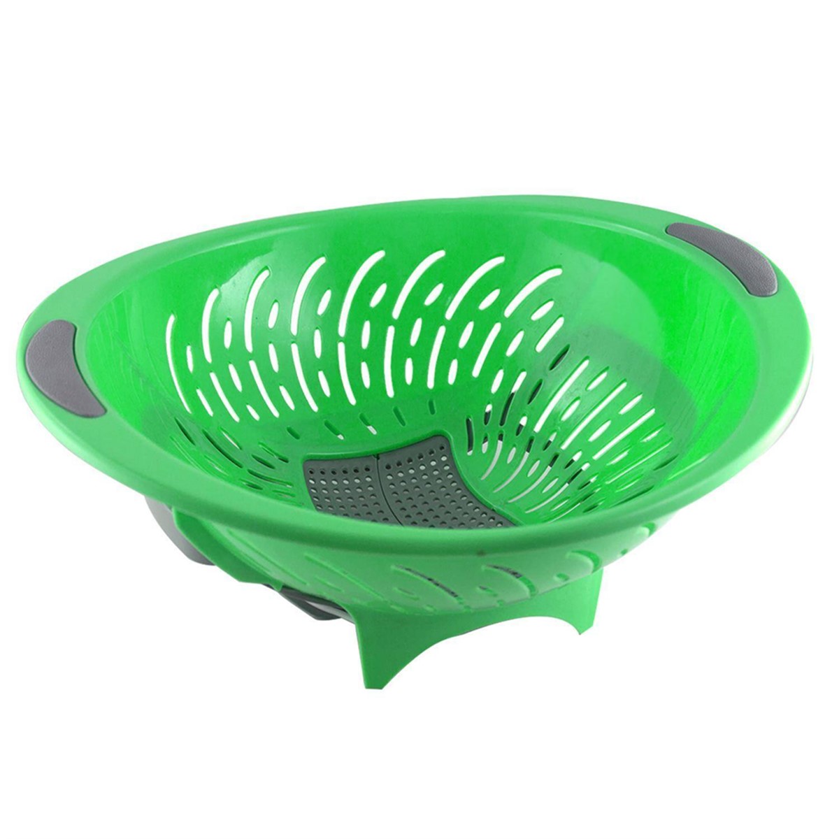 Geniş Hazneli Sert Plastik Akıllı Makarna Süzgeci Asorti