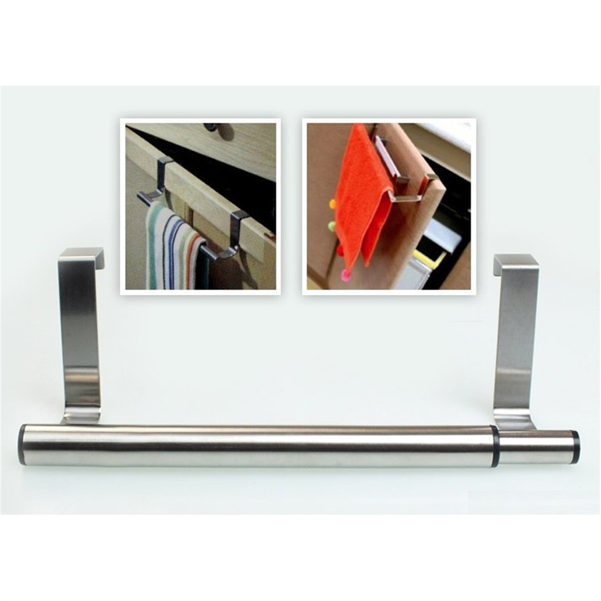 Ayarlanabilir Dolap Kapağı Havlu Askılığı