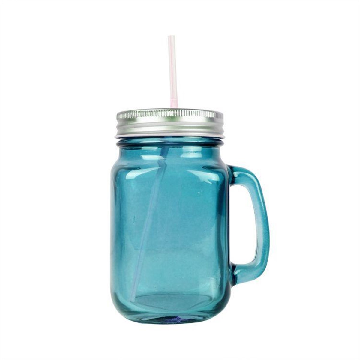 Pipetli Cam Kavanoz Kupa Bardak Asorti