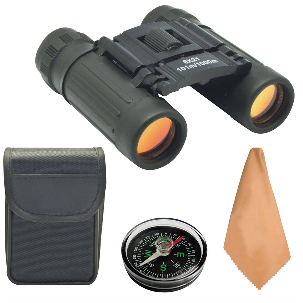 Profesyonel Cep Dürbünü 1000m Pusula Taşıma Çantalı