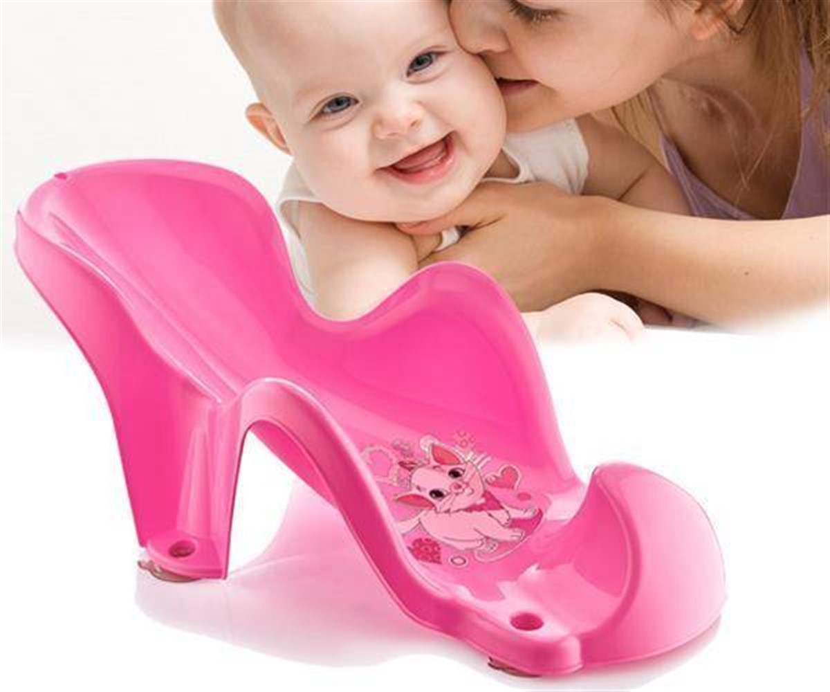Banyo Bebek Yıkama Aparatı Baby Bath Set Pembe
