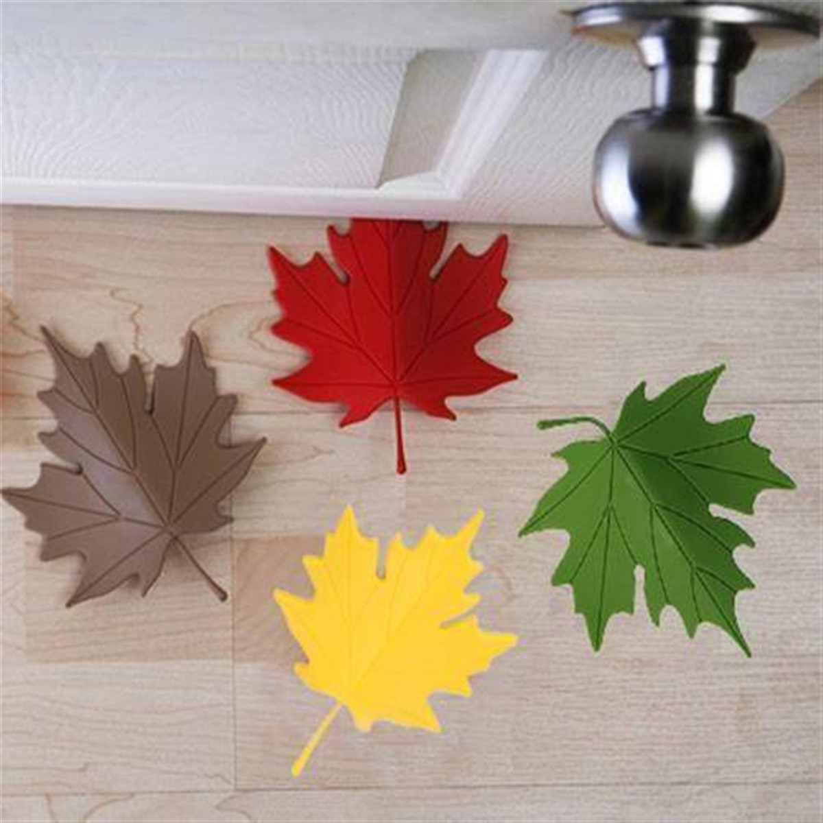 Yaprak Görünümlü Kapı Altı Stoperi 2 Adet Asorti