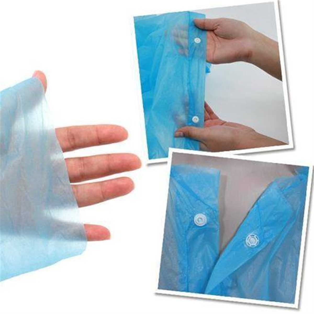 Çıtçıtlı Tek Kullanımlık Yağmurluk Kullan At Asorti 5 Adet