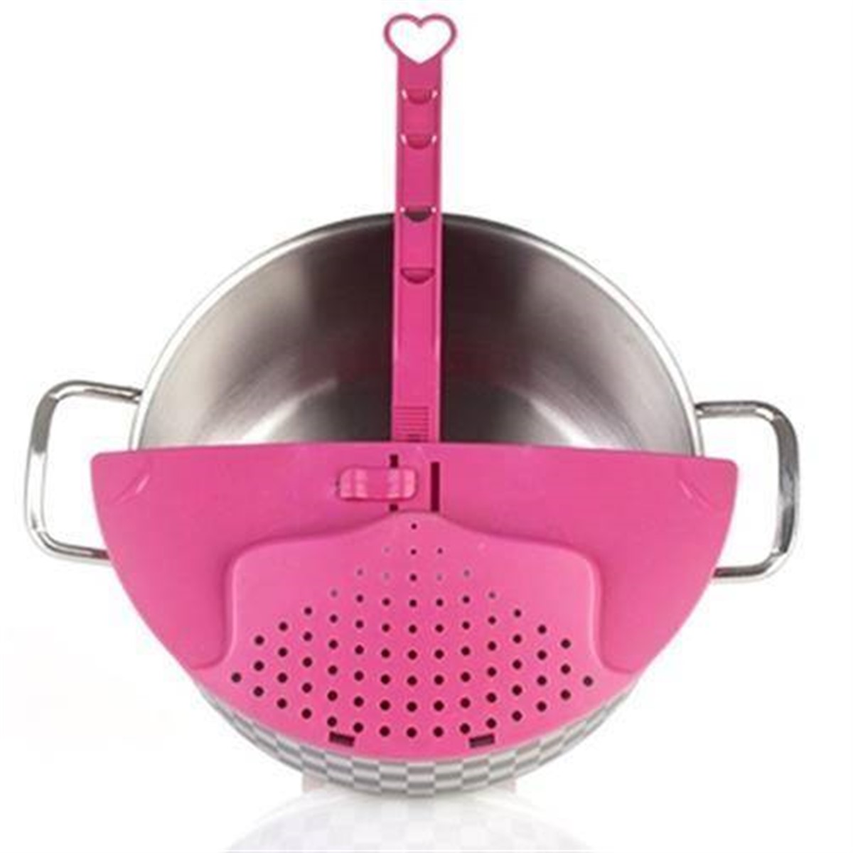 Çok Fonksiyonlu Ayarlanabilir Plastik Tencere Ağzı Süzgeç Asorti