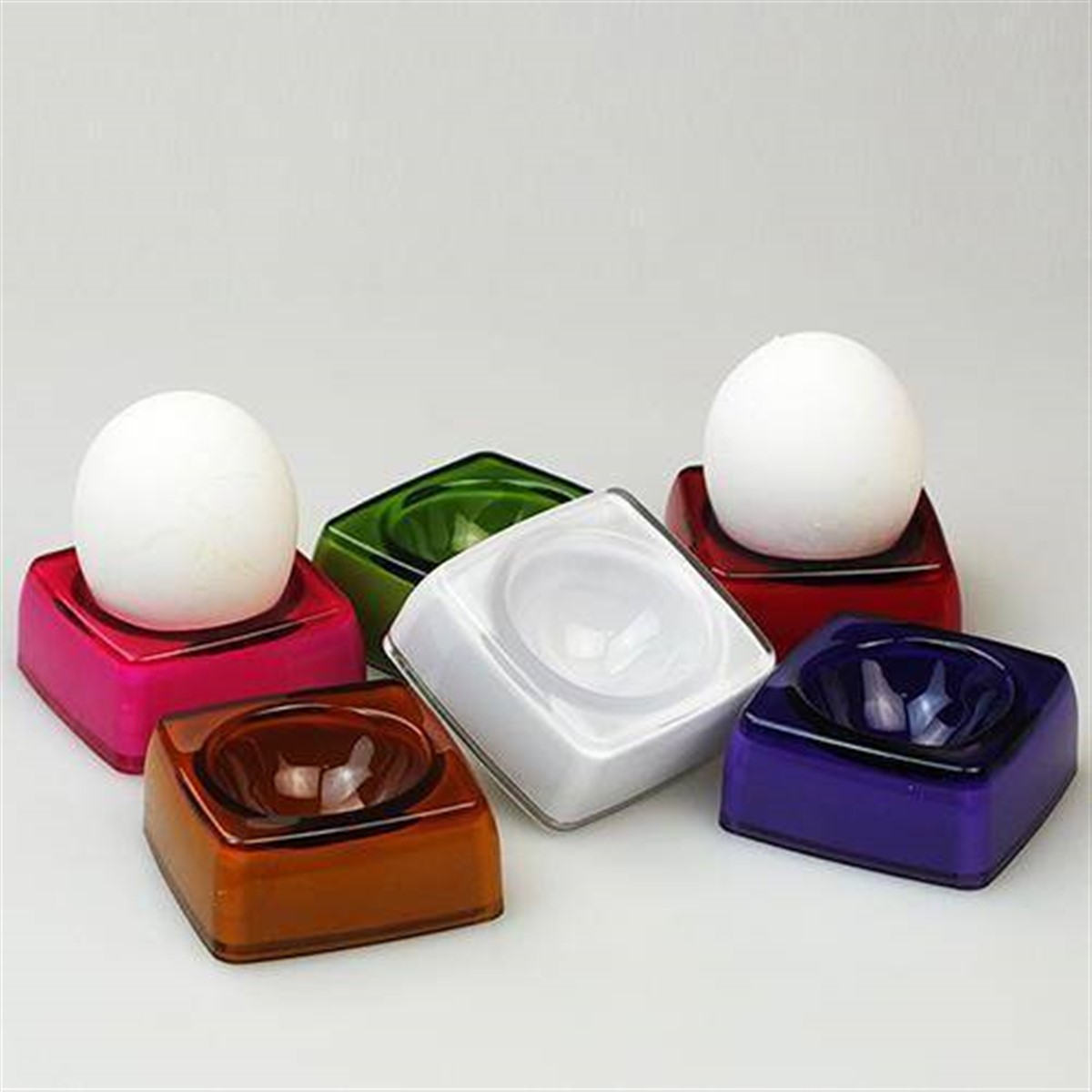 Renkli Akrilik Yumurtalık Asorti 6 Adet