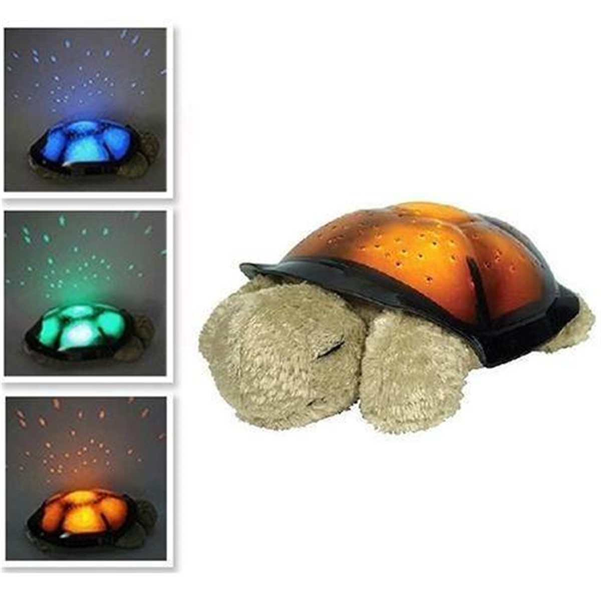 Renk Değiştiren Müzikli Kaplumbağa Gece Lambası Asorti