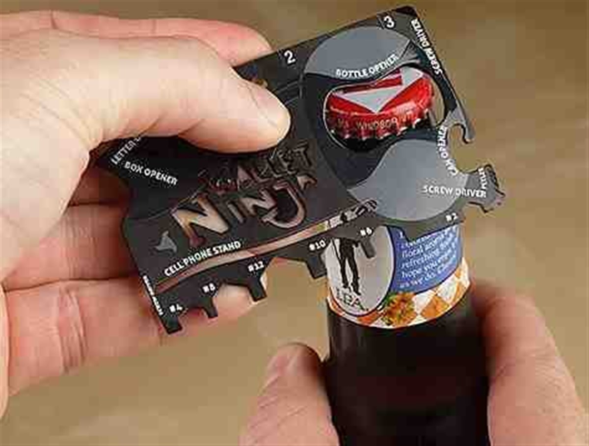Ninja Wallet 18 in 1 Multi Tool Kit Kart Şeklinde Çok Amaçlı Aparat