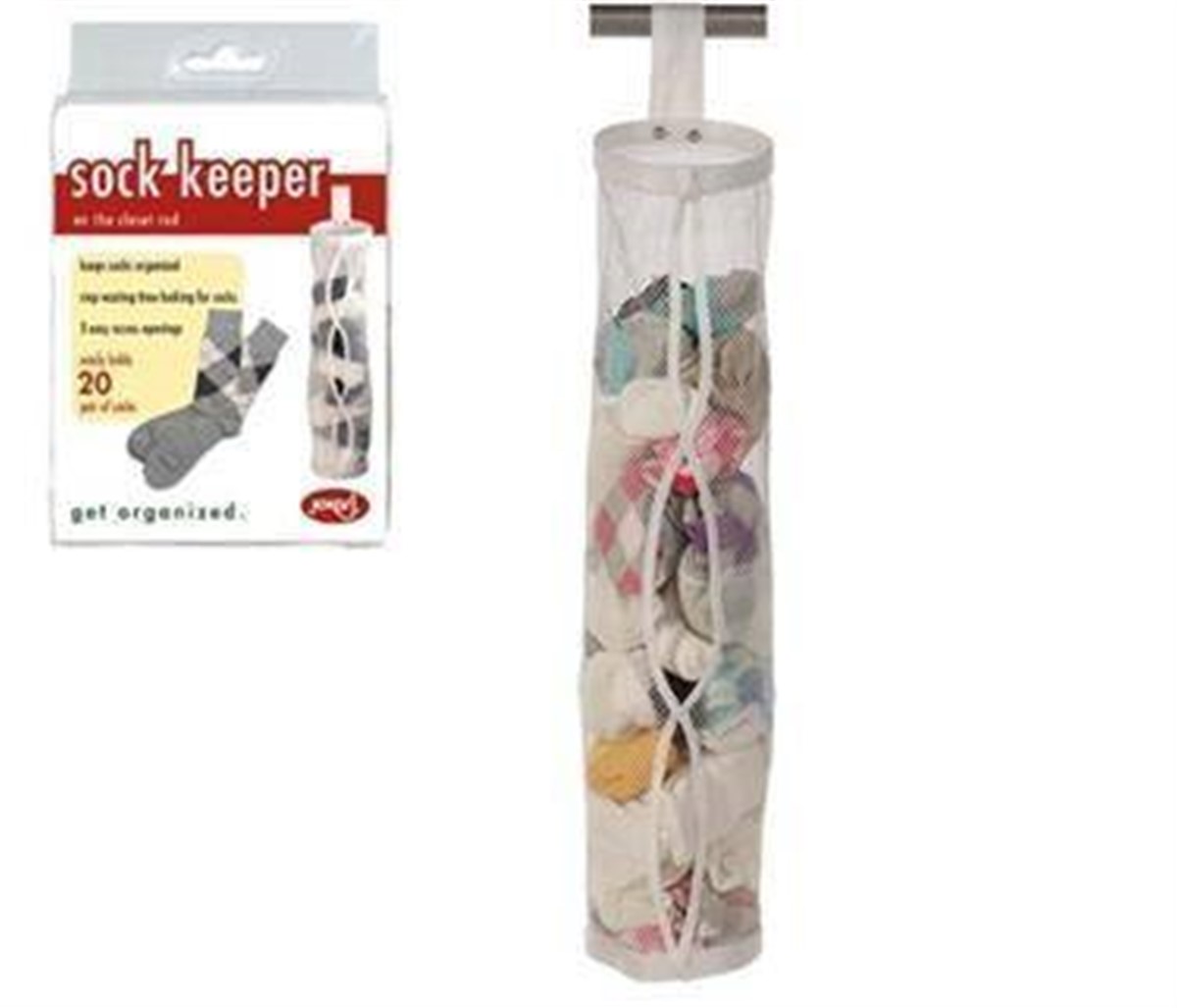 Asılabilir Dolap İçi Düzenleyici Pratik Çorap Filesi