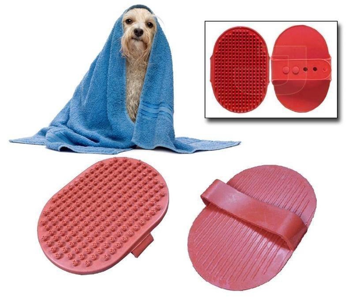 Kedi Köpek Yıkama Fırçası Ayarlanabilir Sert Plastik Asorti