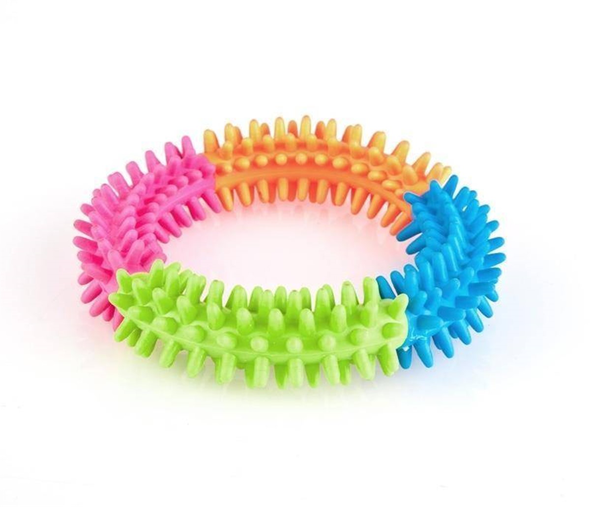 Renkli Kauçuk Halka Köpek Diş Temizleyici Oyuncak Asorti