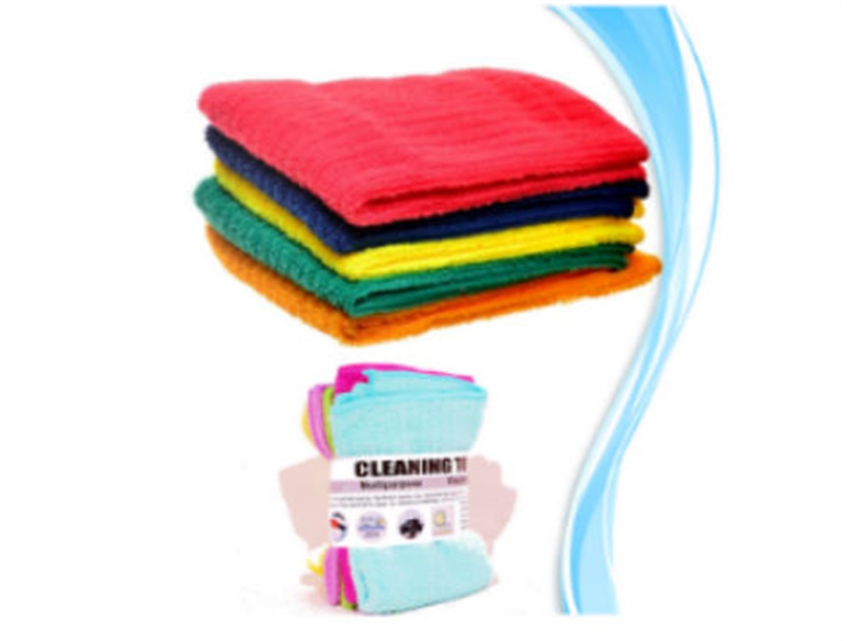 Çok Amaçlı Genel Mikrofiber Temizlik Bezi 5 Adet 30 cm x 30 cm