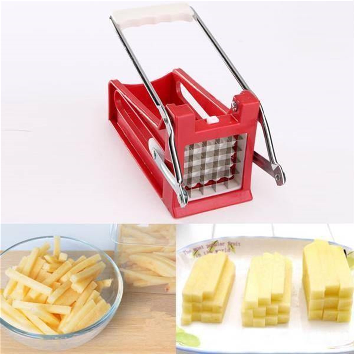 Pratik Kare Uzun Patates Dilimleyici Kesme Makine Kızartma