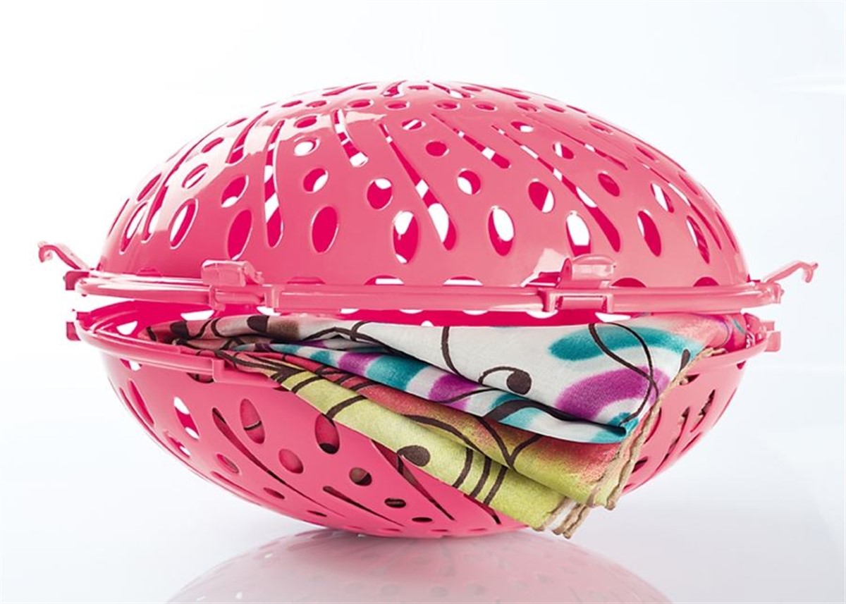Klipsli Çamaşır Makinesinde Başörtü Şal Yıkama Topu Asorti