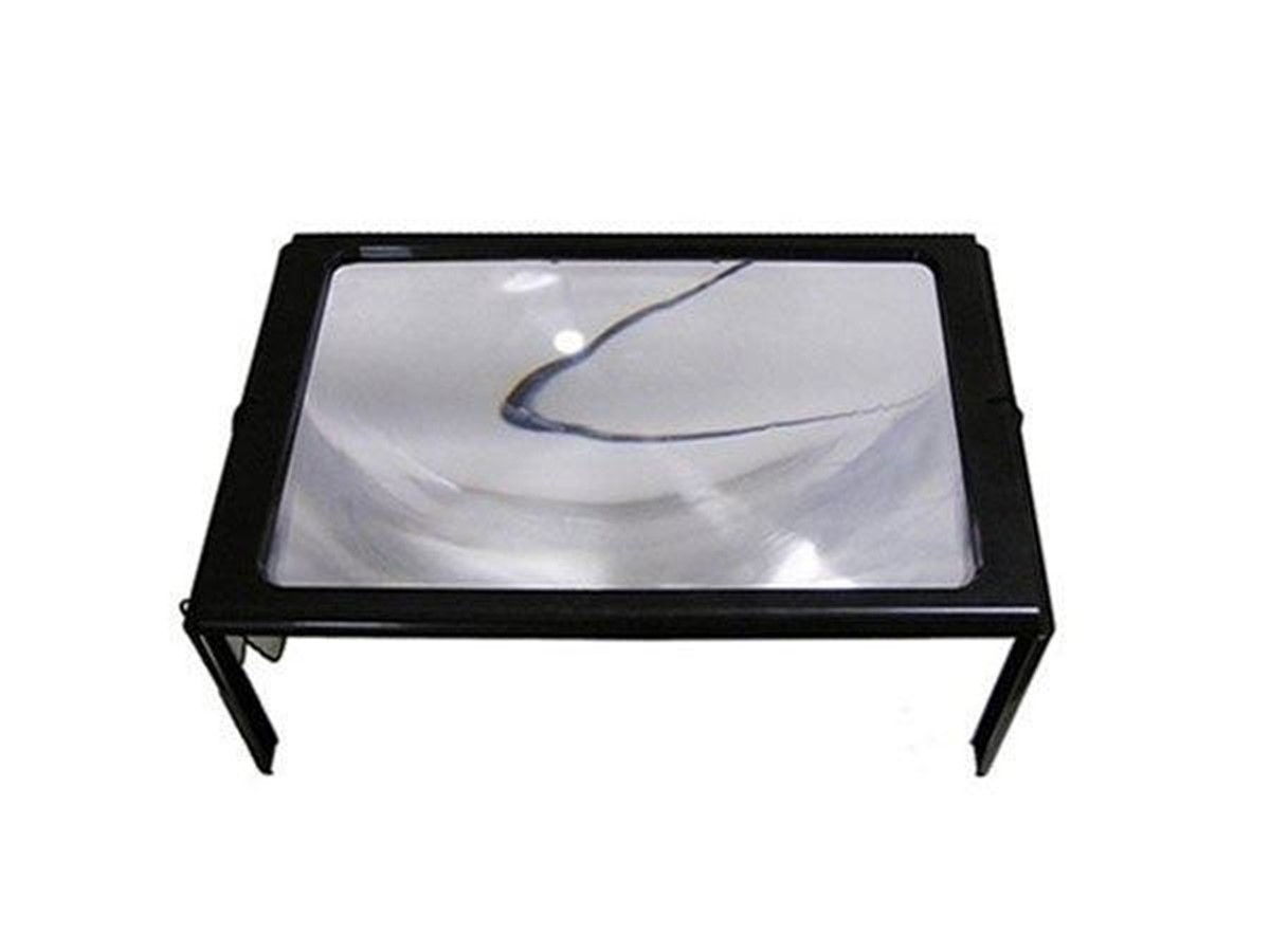 Hem Masaüstü Hem Boyun Askılı Işıklı Kitap Okuma Büyüteci