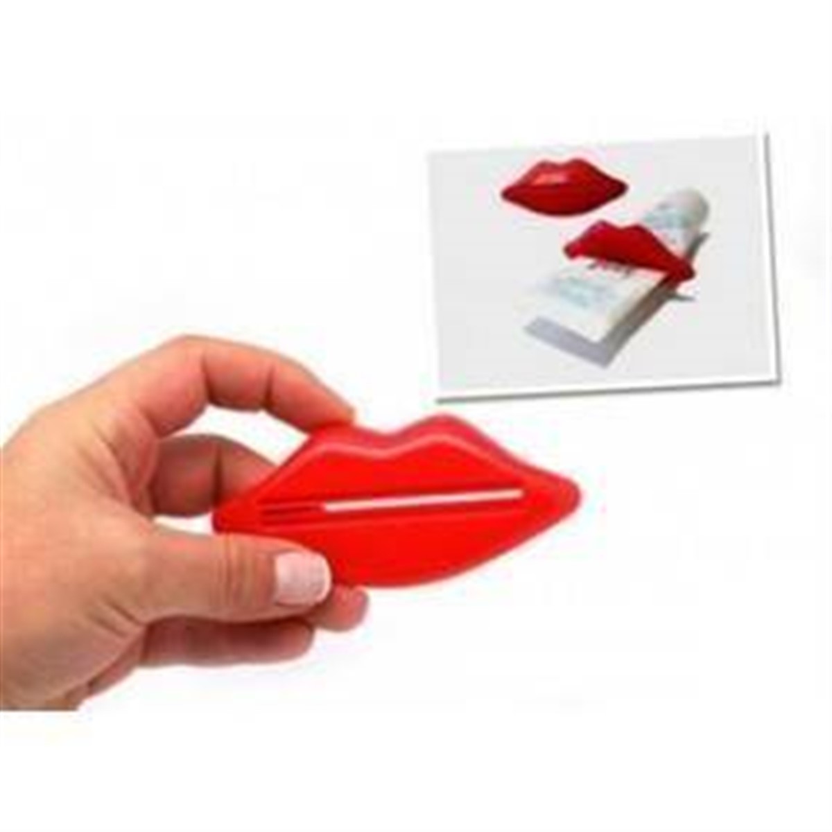 Dudak Tasarımlı Diş Macunu Sıkacağı 2 Adet Birden