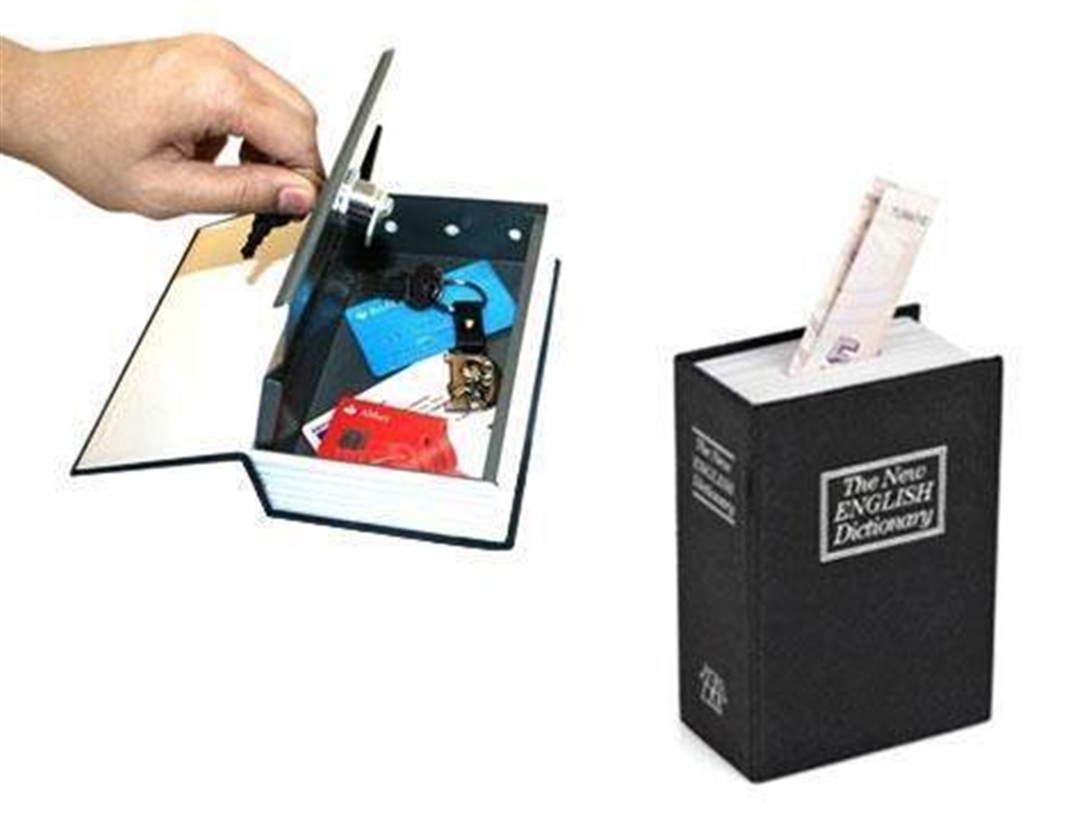 Kitap Görünümlü Mini Gizli Kasa Kumbara