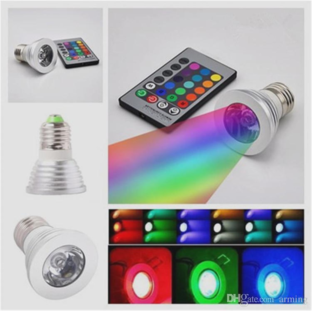 16 Renkli Kumandalı Led Ampül RGB