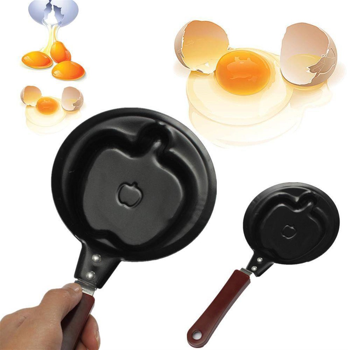 Mini Pancake Krep Omlet Cips Tavası Teflon Kızartma Kahvaltı