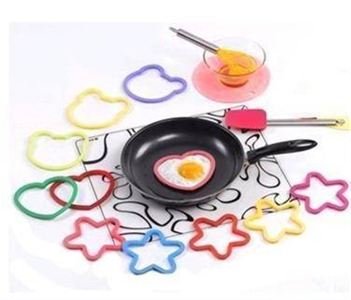 Omlet Krep Şekil Verici Silikon Kalıplar
