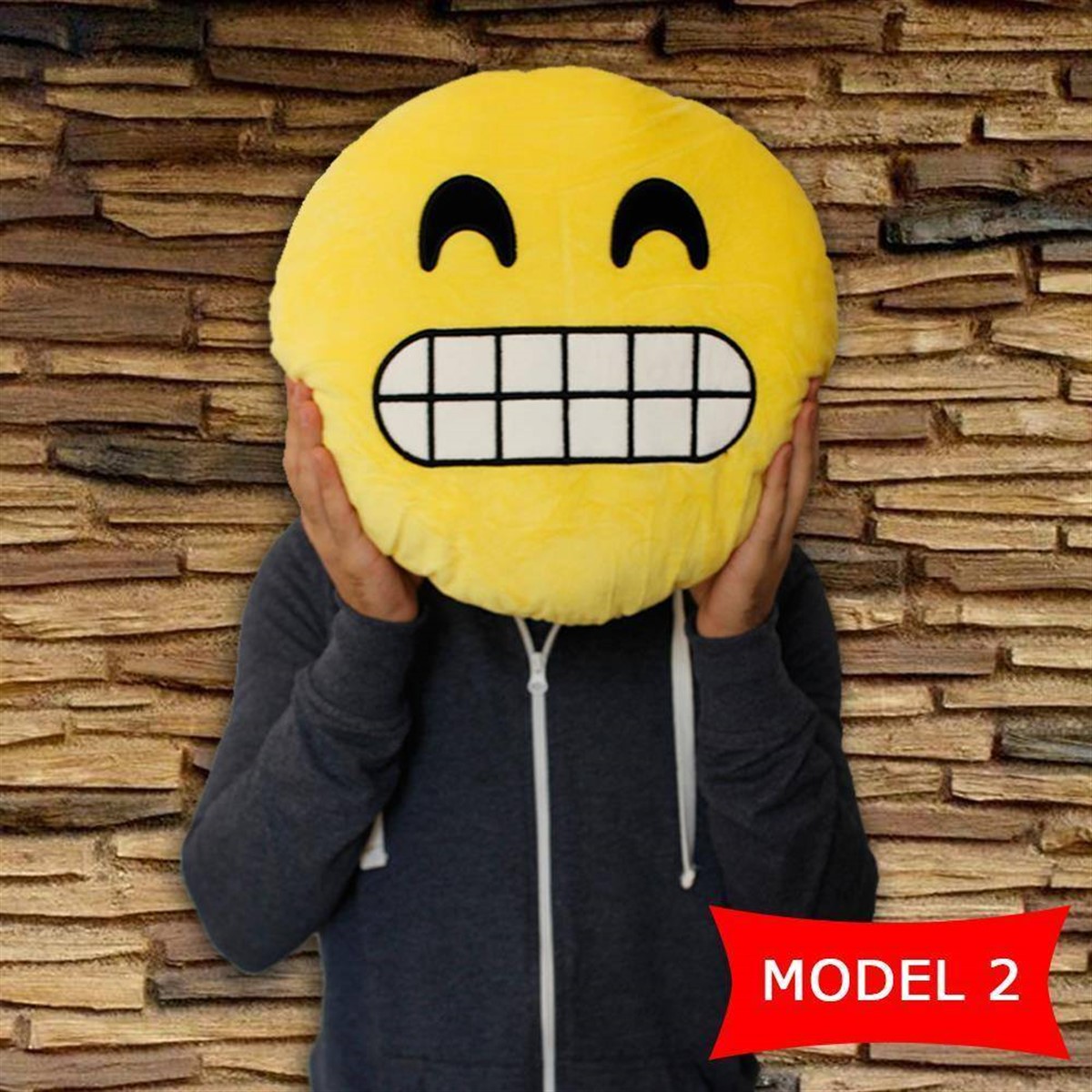 Kızgın Surat Emoji Yastık