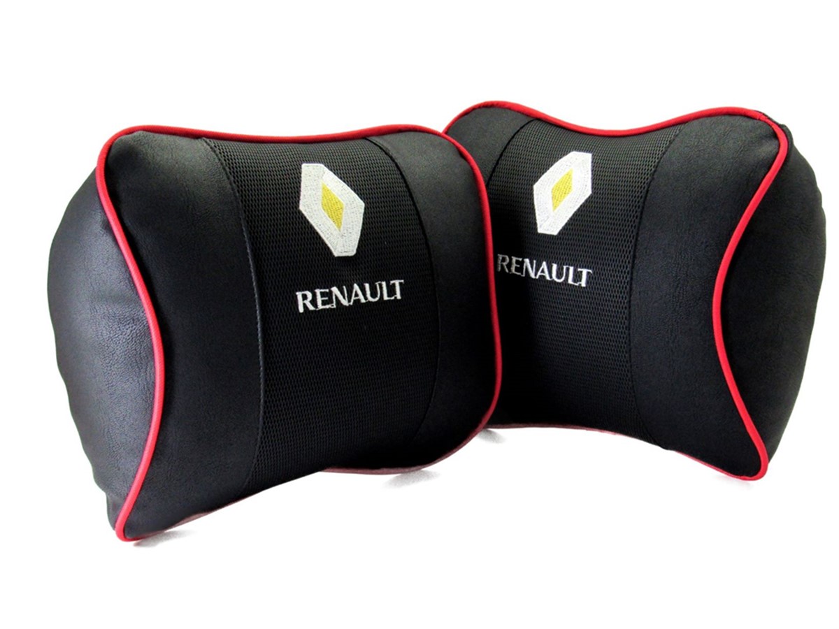 Renault Özel Geniş Deri Boyun Seyahat Uyku Yastığı 1 Çift
