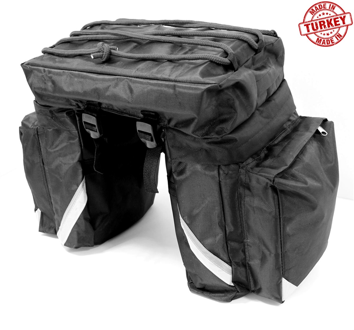 Su Geçirmez Reflektörlü Motosiklet Bisiklet Üçlü Heybe Çanta 45L