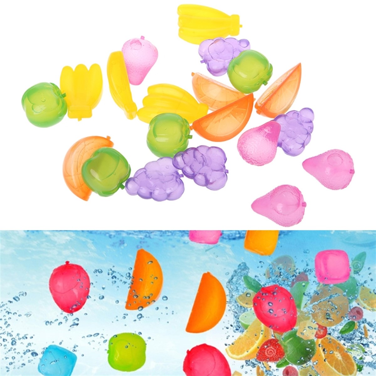 Eğlenceli Üzüm Limon Küp Şekilli Tükenmez Buzlar 16 Adet