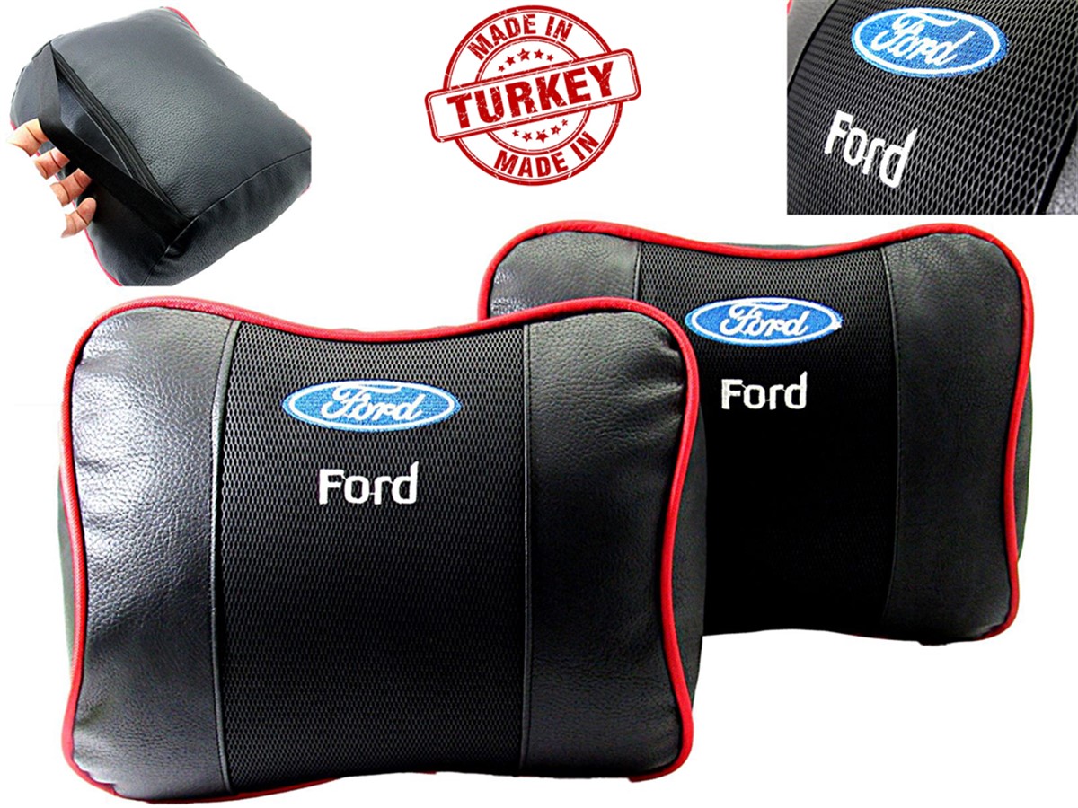 FORD Geniş Havalı Deri Boyun ve Seyahat Uyku Yastığı 1 Çift
