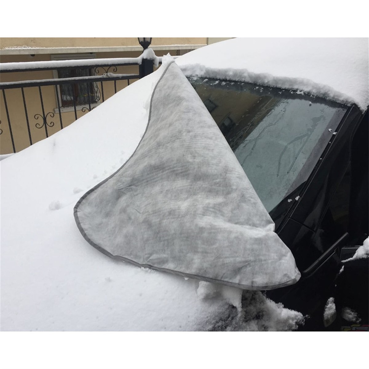 Çift Taraflı Miflonlu Kar Buz Güneş Önleyici Araç Ön Cam Brandası