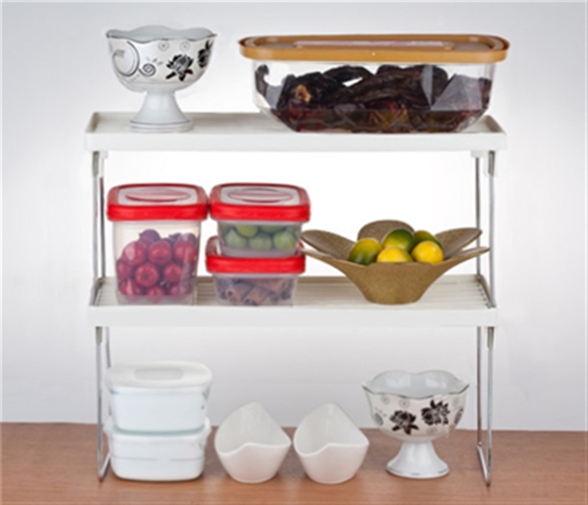 Tezgah Üstü Mutfak Banyo Dolap İçi Düzenleyici Raf 14 x 30 CM