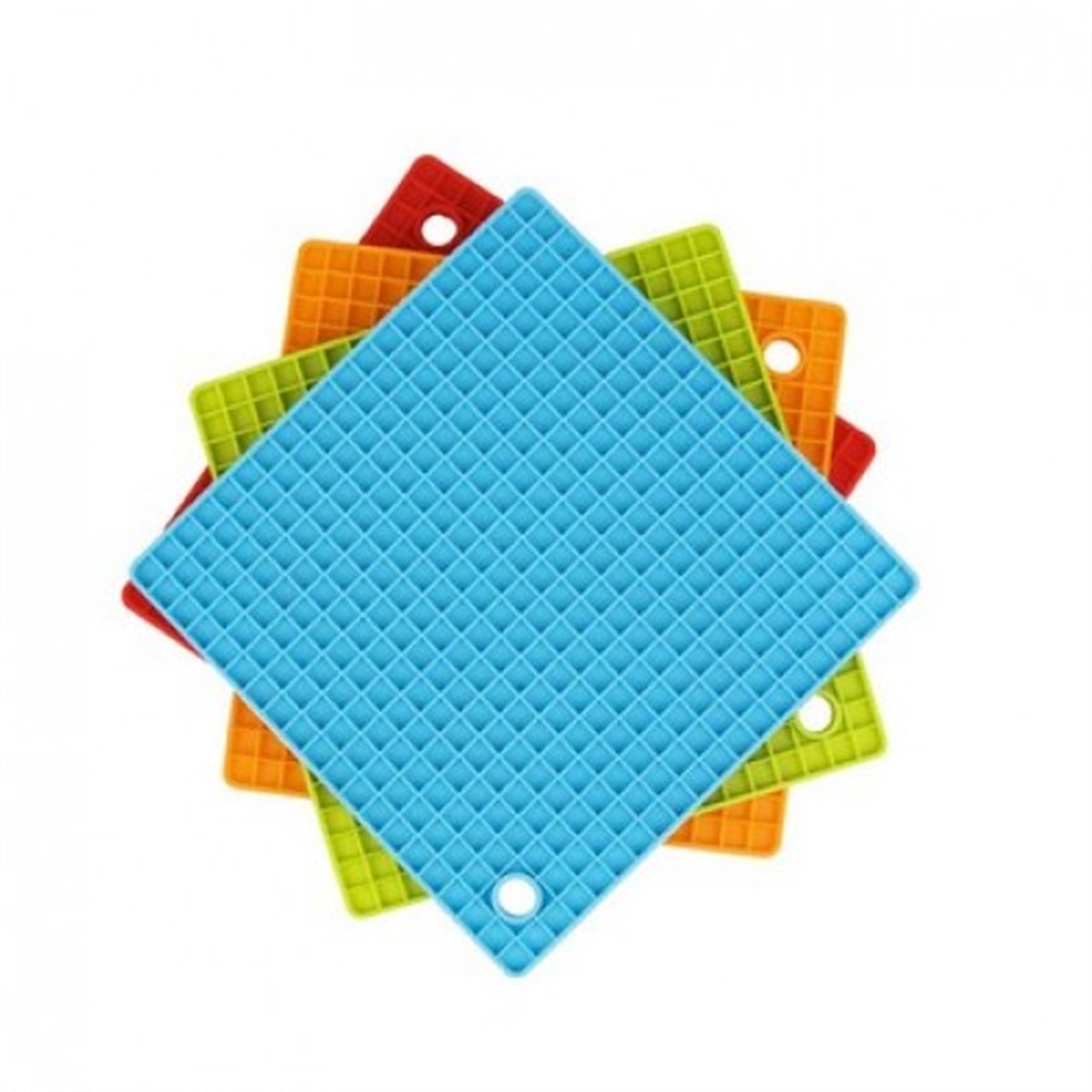 Kare Şeklinde Petek Desenli Silikon Nihale Asorti