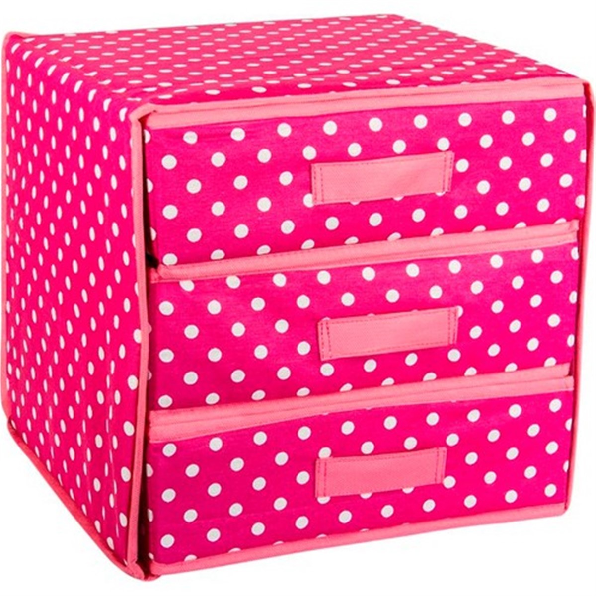 Katlanabilir 3 Bölmeli Bez Çekmece Asorti