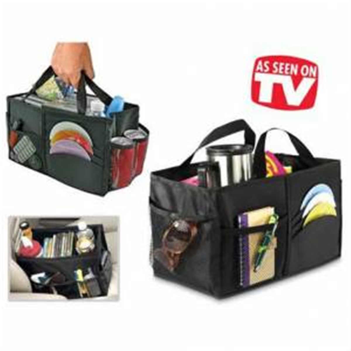 7 Bölmeli Mini Araç Bagaj Düzenleyici Çanta