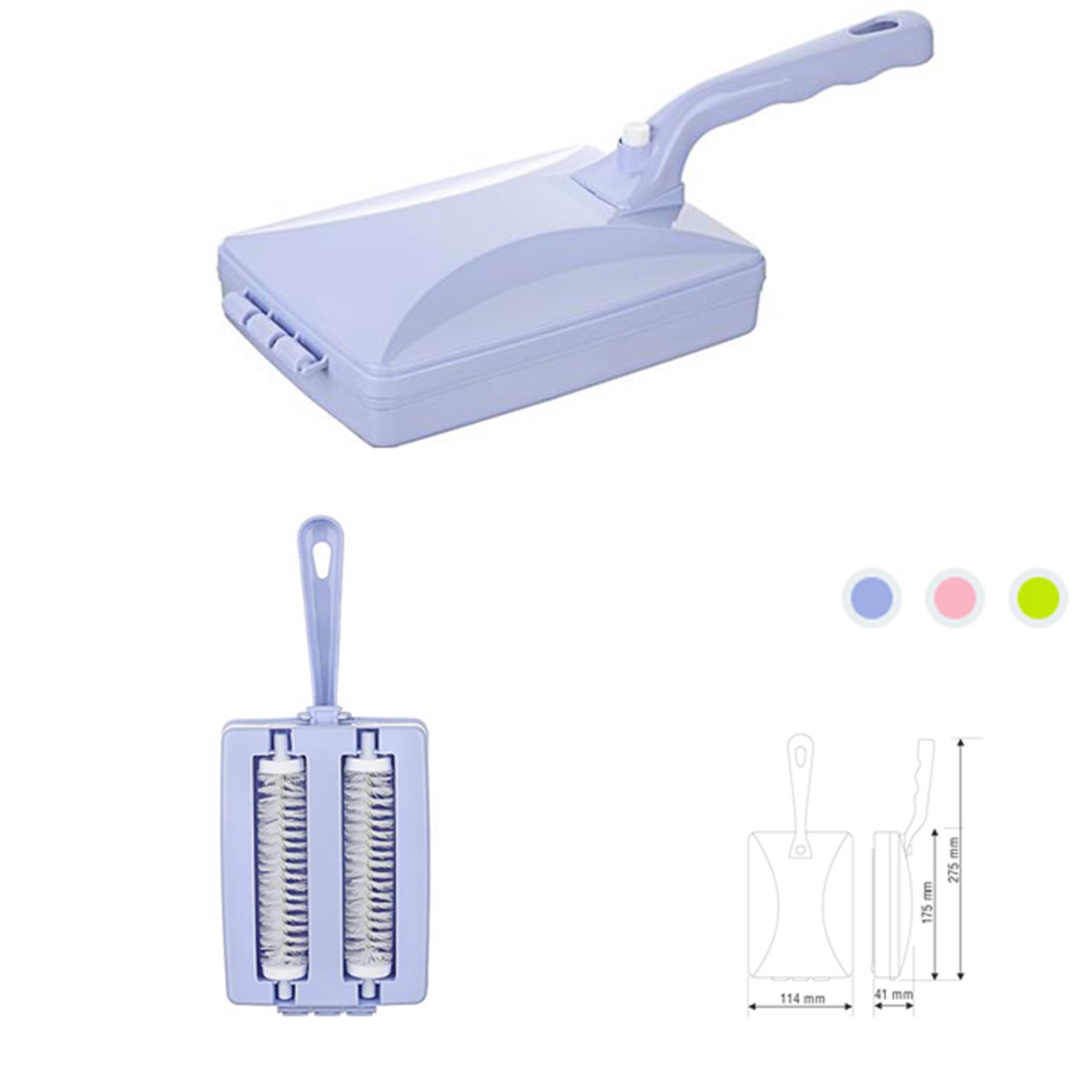 Ergonomik Tasarımlı Saplı Çift Fırçalı Gırgır Asorti