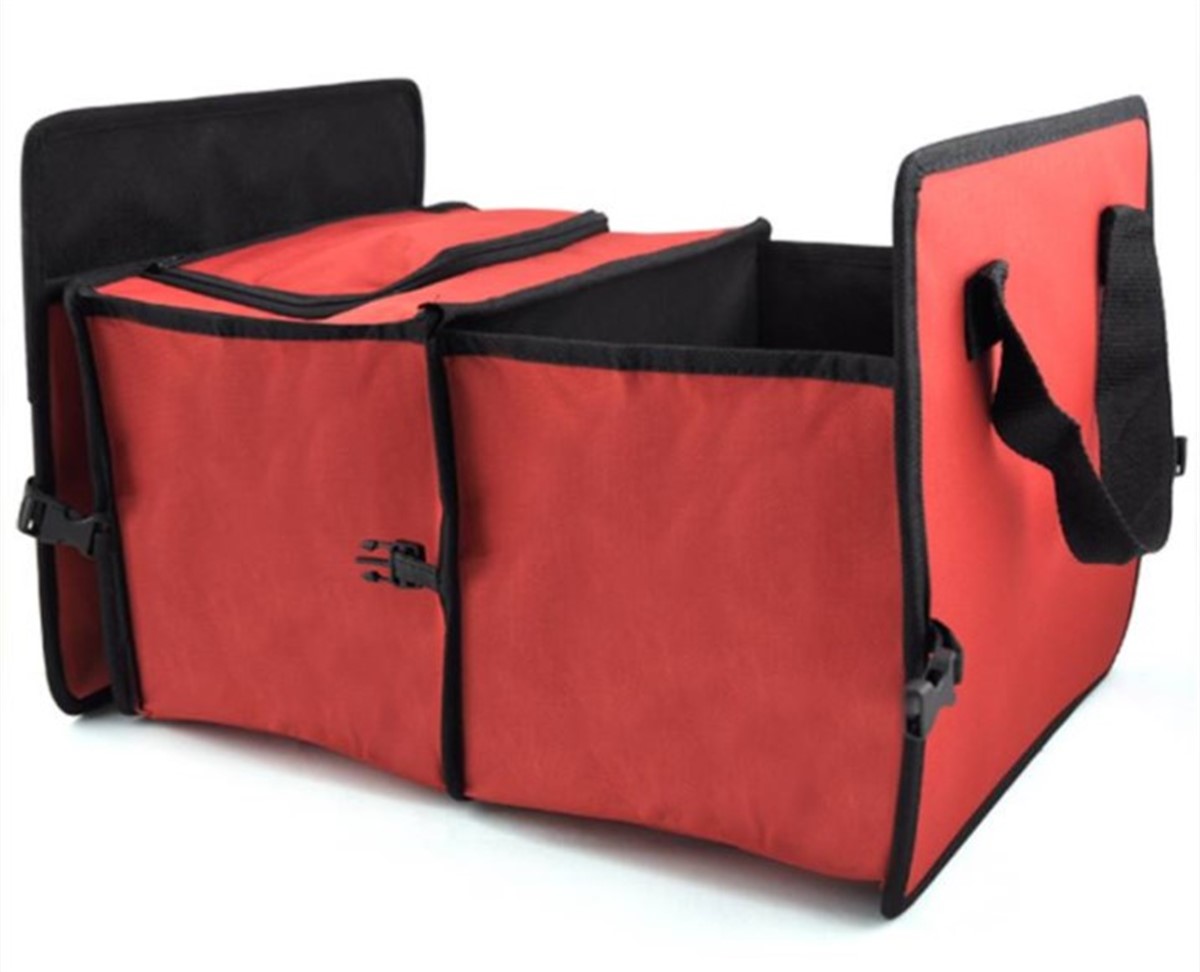 Araç İçi Portatif Soğuk Tutuculu 3 Bölmeli Bagaj Organizer
