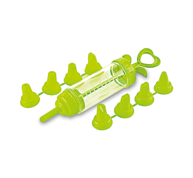 Saklama Kabı Kurabiye Kalıpları 9 Başlıklı Krema Pompası 17 Parça