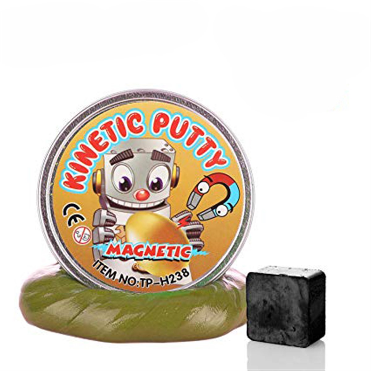 Crazy Kinetic Putty Manyetik Oyun Hamuru ve Mıknatıs Set Asorti