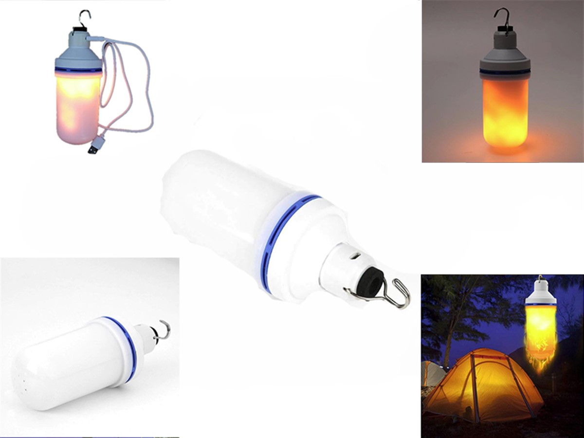 USB Şarjlı 3 Fonksiyon Alev Gösteri Dekoratif Asılabilir Lamba