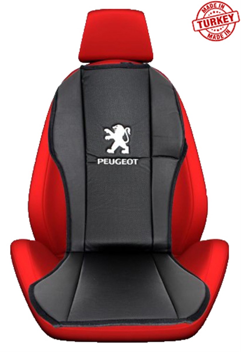 Universal PEUGEOT Logolu Deri Araç Koltuk Minderi