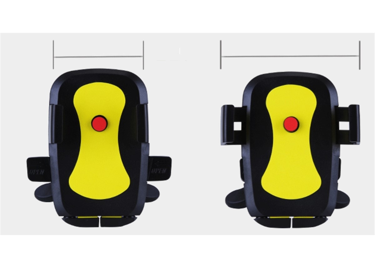 Vantuzlu 360° Oynar Başlıklı Tuşlu Araç İçi Telefon Tutucu Asorti