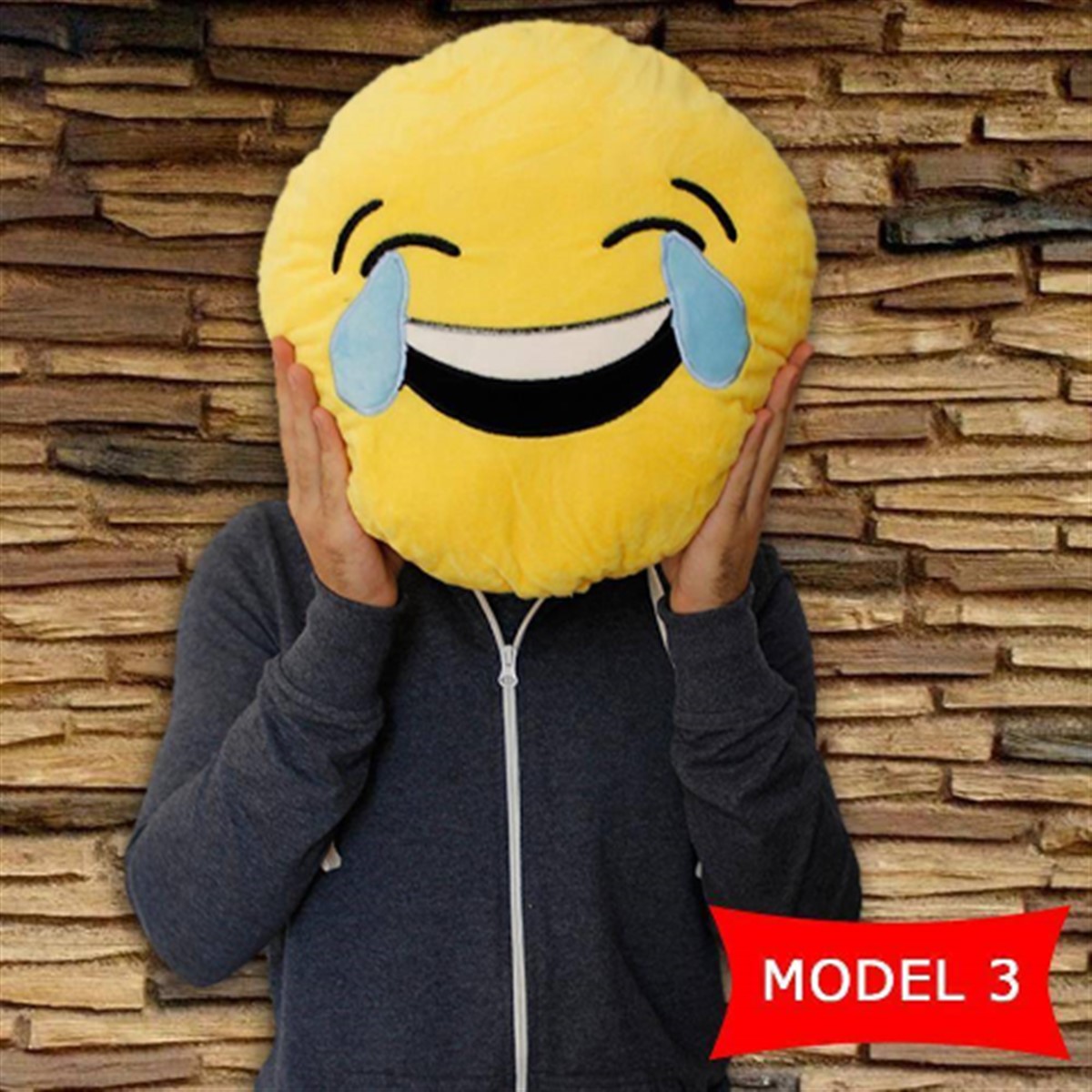 Gülen Surat Emoji Yastık