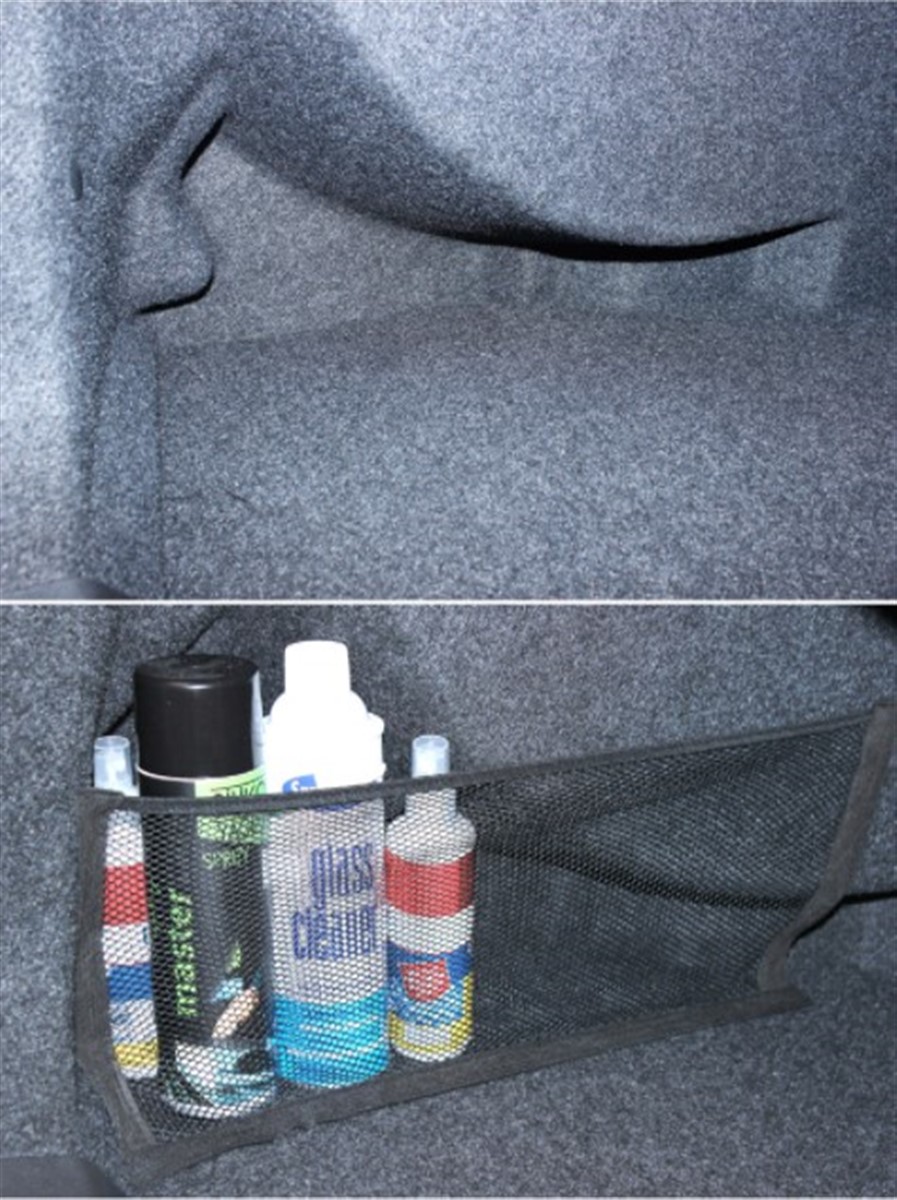 Araç İçi Cırtlı Bagaj İçine Sabitleyici Organizer Fileli Cep