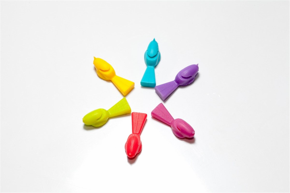 Rengarenk Silikon Kuşlu Bardak Ayırıcı İşaretleyici 6 lı Set