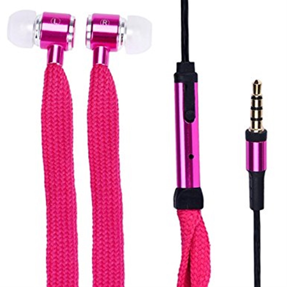 Mikrofonlu Bağcık Şeklinde Telefon Kulaklığı Asorti